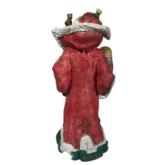 Santa's Magical Toyshop Grandfather Frost Russian Santa Matryoshka Gold Staff - Picture 6 of 14